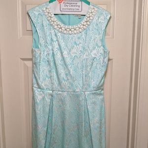 Sandra Darren Dresses | Mint Floral Print Dress 10